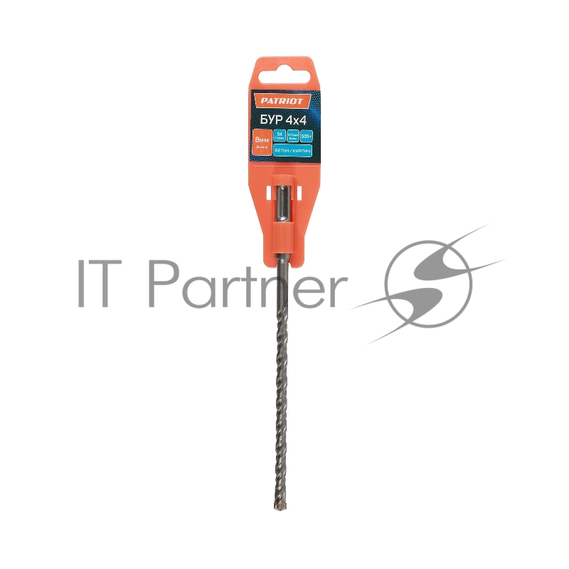 Бур 4x4 EDGE by PATRIOT SDS Plus 8x210, 4 режущих грани