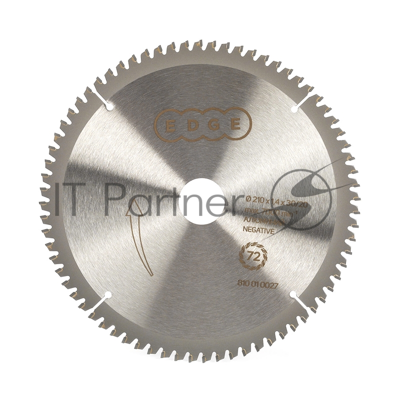 Диск EDGE by PATRIOT пильный по алюминию 210x72x30/20 negative