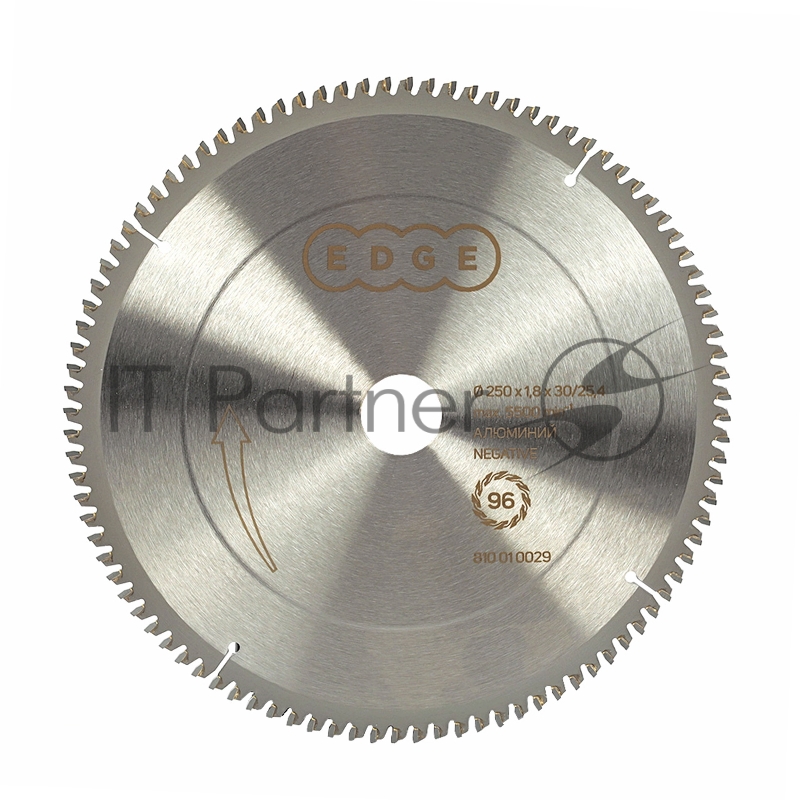 Диск EDGE by PATRIOT пильный по алюминию 250х96х30/25,4 negative