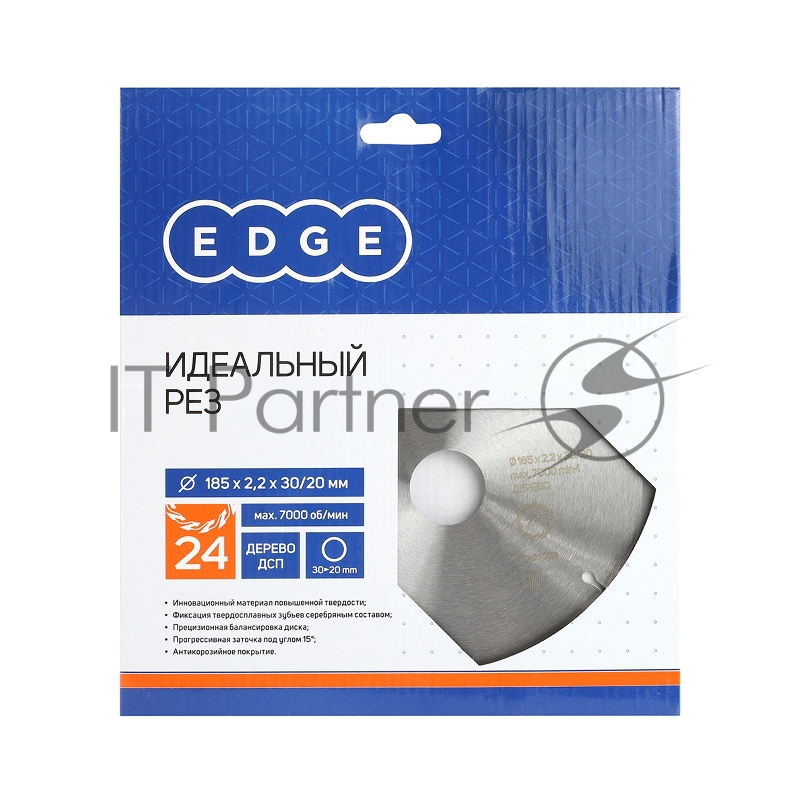 Диск EDGE by PATRIOT пильный по дереву 185х24х30/20