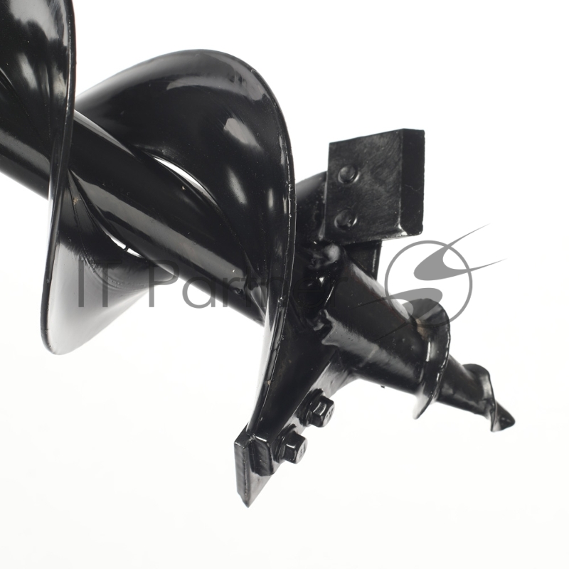 Шнек двухзаходный D 100B для грунта к бензобуру со сменными ножами, диаметр 100мм длина 800мм