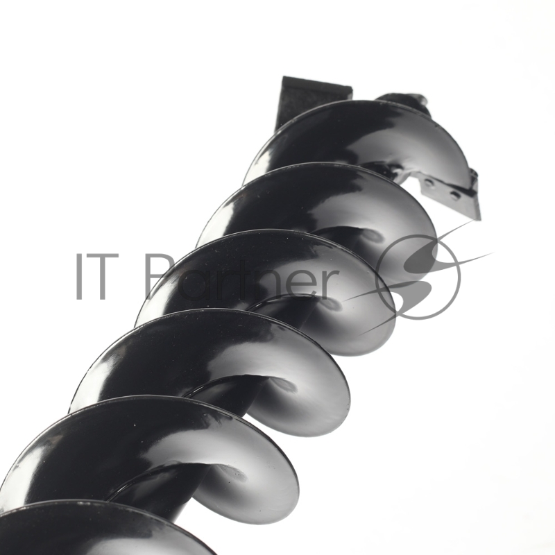 Шнек двухзаходный D 100B для грунта к бензобуру со сменными ножами, диаметр 100мм длина 800мм