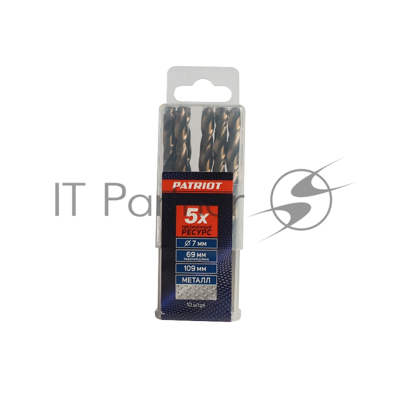Сверло EDGE by PATRIOT по металлу 7,0 мм, упаковка 10шт