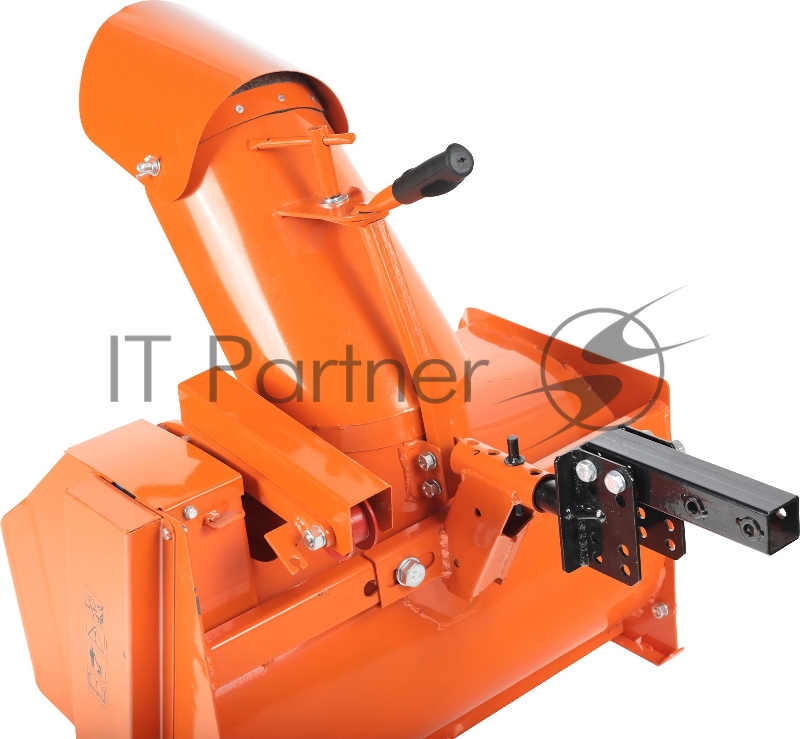 Снегоуборочная приставка к мотоблоку Патриот СП-60 (одноконтурная, ширина захвата 600мм, высота убираемого снежного покрова до 250мм, дальность выброса до 10м, управление желобом на руле, габариты 670х537х875мм, масса нетто/брутто 45/46кг, габариты к