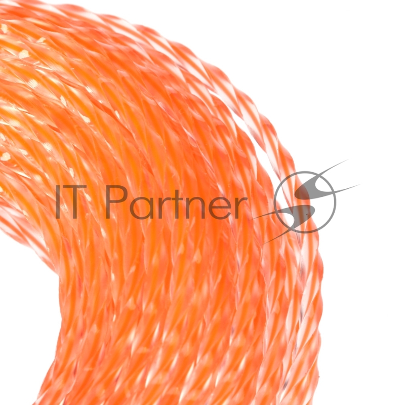 Леска Duoline D 1,6 мм L 15 м (скрученный квадрат, двухцветная, красная жила) на пластиковой обойме, блистерн.тип