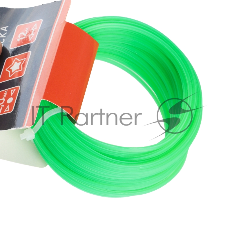 Леска PATRIOT D 2,0 мм L 12 м (звезда, зеленая) 200-12-3, картонный подвес