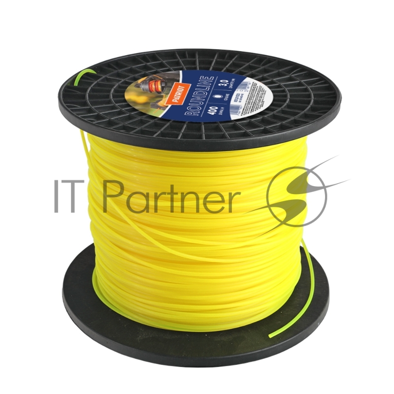 Леска PATRIOT Roundline D 3,0 мм L 400 м (круглая, желтая) 300-400-1