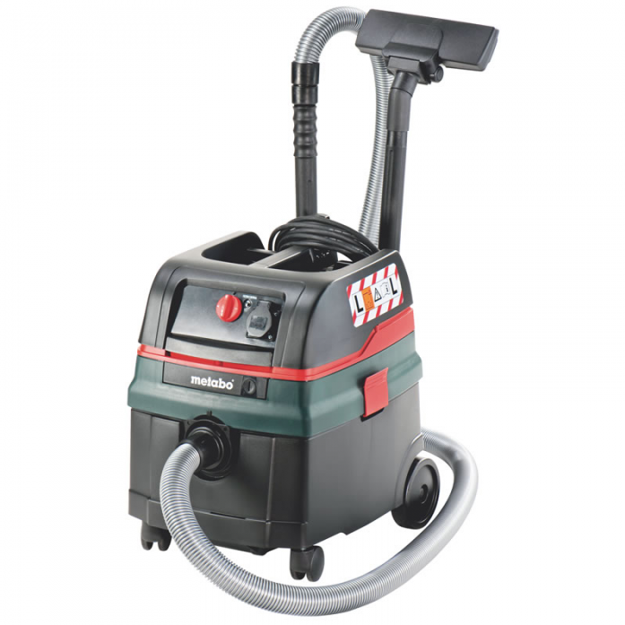 Пылесосы строительные Metabo ASR 25 L SC Пылесос 602024000 { 1400Вт,бак 25л, 2х4300см2, вес 11 кг }