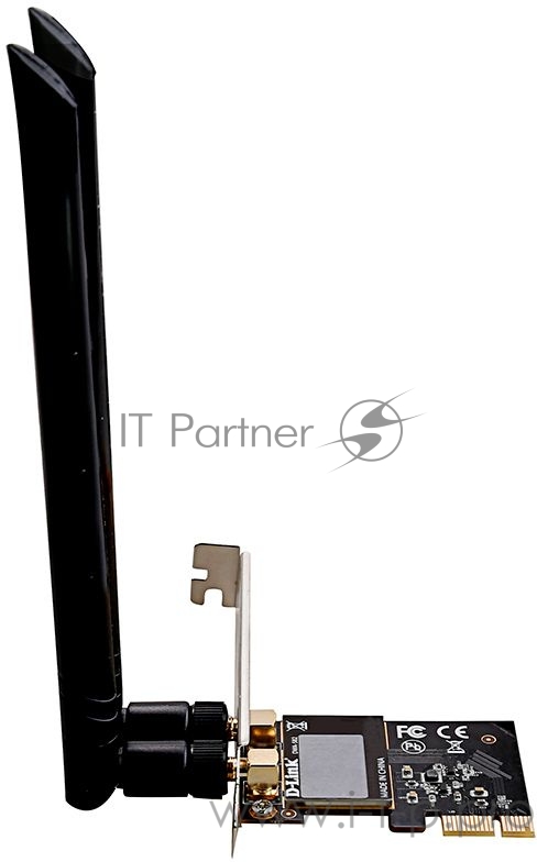 Сетевой адаптер WiFi D-Link DWA-582/RU/10/B1A DWA-582 PCI Express (ант.внеш.съем) 2ант.