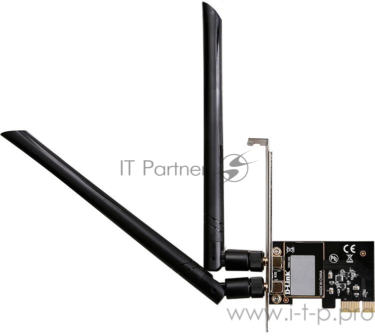 Сетевой адаптер WiFi D-Link DWA-582/RU/10/B1A DWA-582 PCI Express (ант.внеш.съем) 2ант.