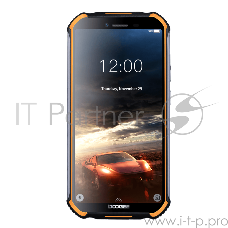 Смартфон Doogee Doogee S40 LITE Fire Orange, 5.5 480 x 960, 1.3GHz, 4 Core, 2GB RAM, 16GB, up to 128GB flash, 8 МП+5 МП/5Mpix, 2 Sim, 2G, 3G, BT, Wi-Fi, GPS, Micro-USB, 4650 мА·ч, Android 9.0, 238 г, 158,2 ммx79,3 ммx14,1 мм