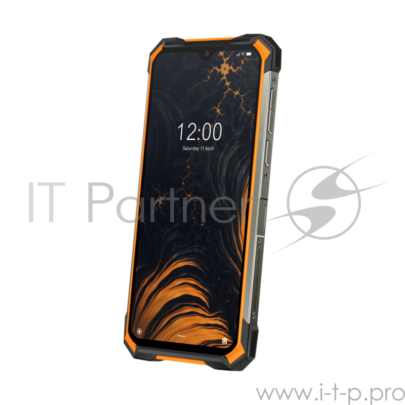 Смартфон Doogee Doogee S88 PRO Fire Orange, 6.3 1080x2340, 4x2,0GHz+4x2,1GHz, 8 Core, 6GB RAM, 128GB, up to 256GB flash, 21МП + 8МП + 8МП/16Mpix, 2 Sim, 2G, 3G, LTE, BT, Wi-Fi, NFC, GPS, Type-C, 10000 мА·ч, Android 10, 372 г, 171,6 ммx85,4 ммx18.7 мм