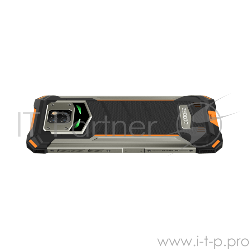 Смартфон Doogee Doogee S88 PRO Fire Orange, 6.3 1080x2340, 4x2,0GHz+4x2,1GHz, 8 Core, 6GB RAM, 128GB, up to 256GB flash, 21МП + 8МП + 8МП/16Mpix, 2 Sim, 2G, 3G, LTE, BT, Wi-Fi, NFC, GPS, Type-C, 10000 мА·ч, Android 10, 372 г, 171,6 ммx85,4 ммx18.7 мм