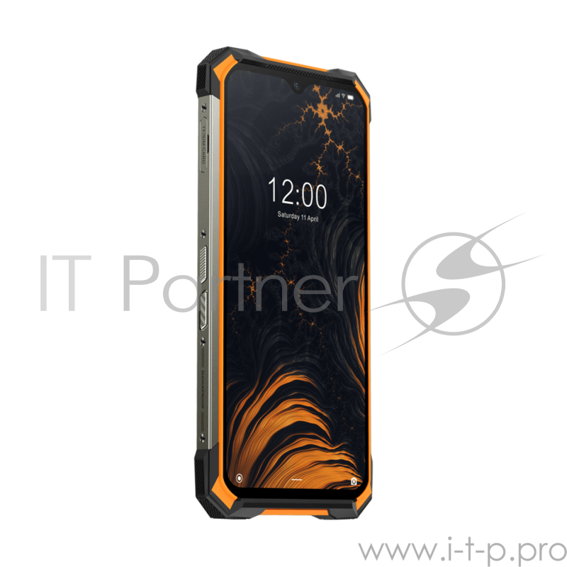 Смартфон Doogee Doogee S88 PRO Fire Orange, 6.3 1080x2340, 4x2,0GHz+4x2,1GHz, 8 Core, 6GB RAM, 128GB, up to 256GB flash, 21МП + 8МП + 8МП/16Mpix, 2 Sim, 2G, 3G, LTE, BT, Wi-Fi, NFC, GPS, Type-C, 10000 мА·ч, Android 10, 372 г, 171,6 ммx85,4 ммx18.7 мм