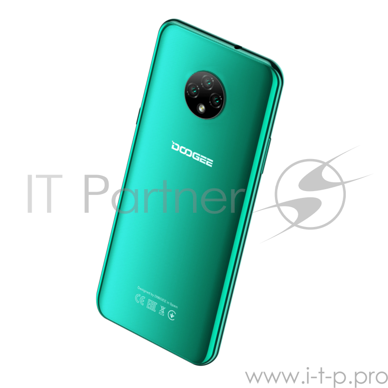 Смартфон Doogee Doogee X 95 Emerald Green, 16,56 см (6.52) 540 x 1200 пикселей, 1.3GHz, 4 Core, 2GB RAM, 16GB, up to 128GB flash, 13 МП+2 МП+2 МП/5Mpix, 2 Sim, 2G, 3G, LTE, BT, Wi-Fi, GPS, Micro-USB, 4350 мА·ч, Android 10.0, 178g, 167 ммx77,4 ммx8,9