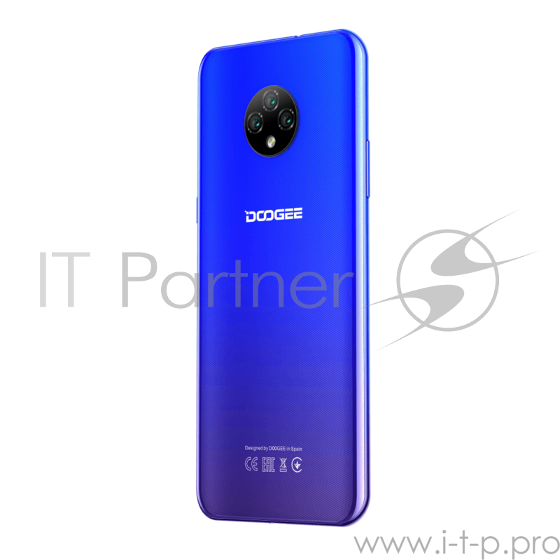 Смартфон Doogee Doogee X 95 Jewelry Blue, 16,56 см (6.52) 540 x 1200 пикселей, 1.3GHz, 4 Core, 2GB RAM, 16GB, up to 128GB flash, 13 МП+2 МП+2 МП/5Mpix, 2 Sim, 2G, 3G, LTE, BT, Wi-Fi, GPS, Micro-USB, 4350 мА·ч, Android 10.0, 178g, 167 ммx77,4 ммx8,9 м