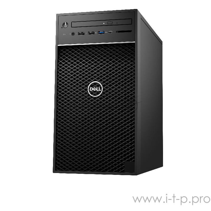 Рабочая станция DELL PRECISION T3640 PRECISION T3640 MT Intel Core i7 10700K(3.8Ghz)/16GB/SSD 512GB/DVDrw/Int:Intel UHD Graphics 630/war 3y/8.39kg/black/W10Pro + SD, TPM