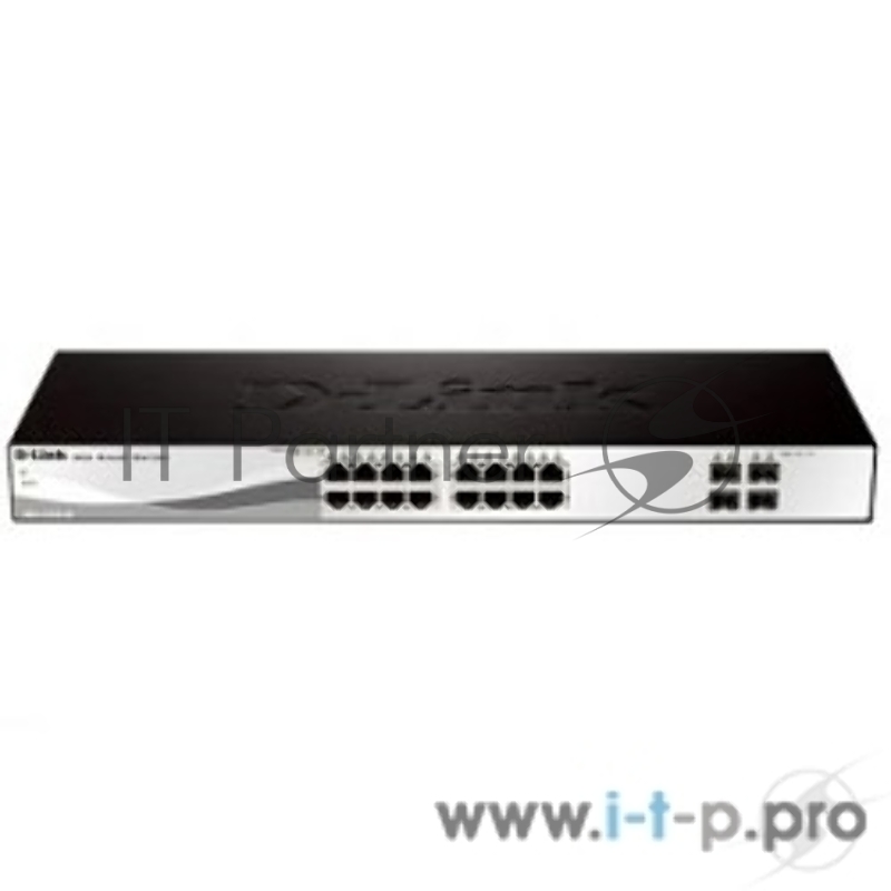 Сетевое оборудование D-Link DGS-1210-20/ME/B1A Управляемый коммутатор 2 уровня с 16 портами 10/100/1000Base-T и 4 портами 1000Base-X SFP