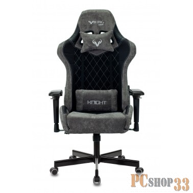 Кресло игровое Бюрократ VIKING 7 KNIGHT B FABRIC черный текстиль/эко.кожа крестовина металл