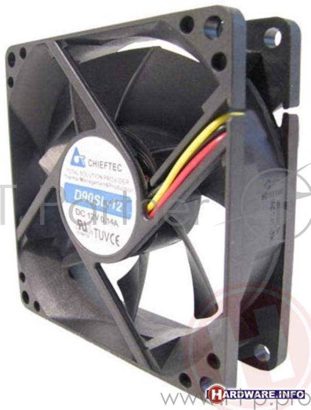 Вентилятор Chieftec AF-0925S , 90х90х25, подшипник скольжения, 1800 об./мин., 21-24 дБ, 3 PIN.