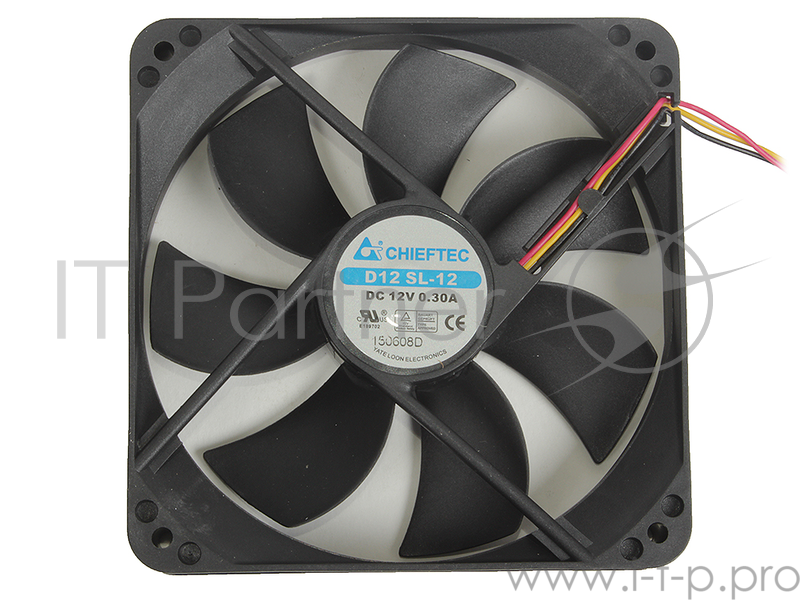 Вентилятор Chieftec AF-1225S , 120х120х25, подшипник скольжения, 1350 об./мин., 24-27 дБ, 3 PIN.