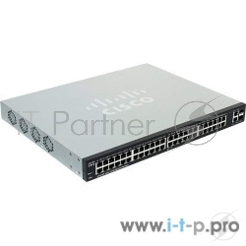 Сетевое оборудование Cisco SB SF220-48P-K9-EU Коммутатор PoE SF220-48P, 48x10/100 PoE Smart Plus, 375W