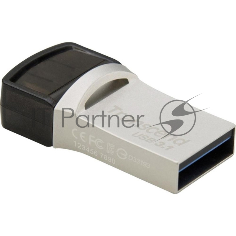 Носитель информации Transcend USB Drive 64Gb JetFlash 890 TS64GJF890S {USB 3.0/3.1 + Type-C}