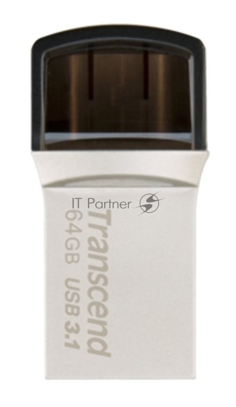 Носитель информации Transcend USB Drive 64Gb JetFlash 890 TS64GJF890S {USB 3.0/3.1 + Type-C}