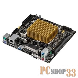 Материнская плата Asus J1800I-A CPU Atom integrated na DDR3 mini-ITX AC`97 8ch(7.1) GbLAN SATA2 VGA+HDMI+LPT PCI