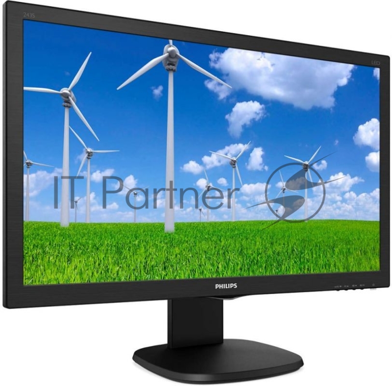 Монитор PHILIPS 23.6 243S5LJMB/00 Black с поворотом экрана (LED, 1920x1080, 1 ms, 170°/160°, 250 cd