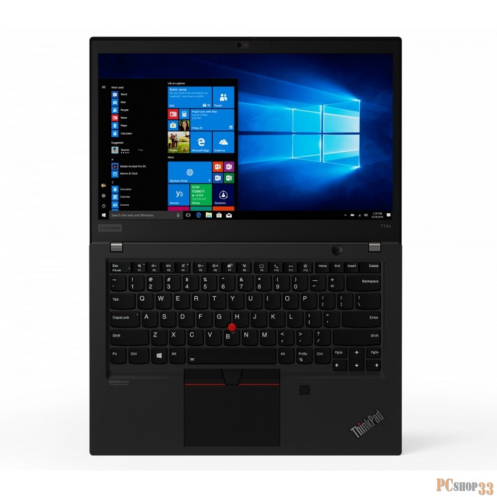 ThinkPad P14s 14 FHD (1920x1080) IPS LP, i7-10510U 1.8G, 16GB Soldered, 512GB SSD M.2, Quadro P520 2GB, WWAN Ready, WiFi, BT, FPR+SCR, IR + 720p, 3c