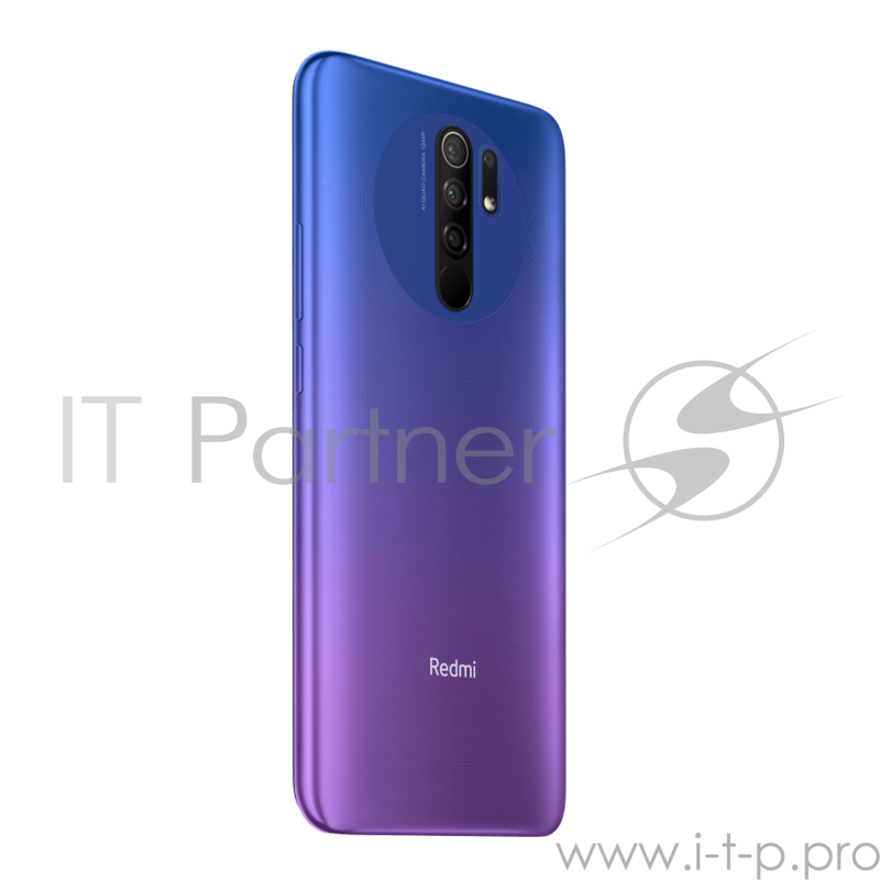 Смартфон Xiaomi Redmi 9 32Gb 3Gb фиолетовый моноблок 3G 4G 2Sim 6.53 1080x2340 Android 10 13Mpix 802.11 b/g/n NFC GPS GSM900/1800 GSM1900 MP3 FM A-GPS microSD max512Gb