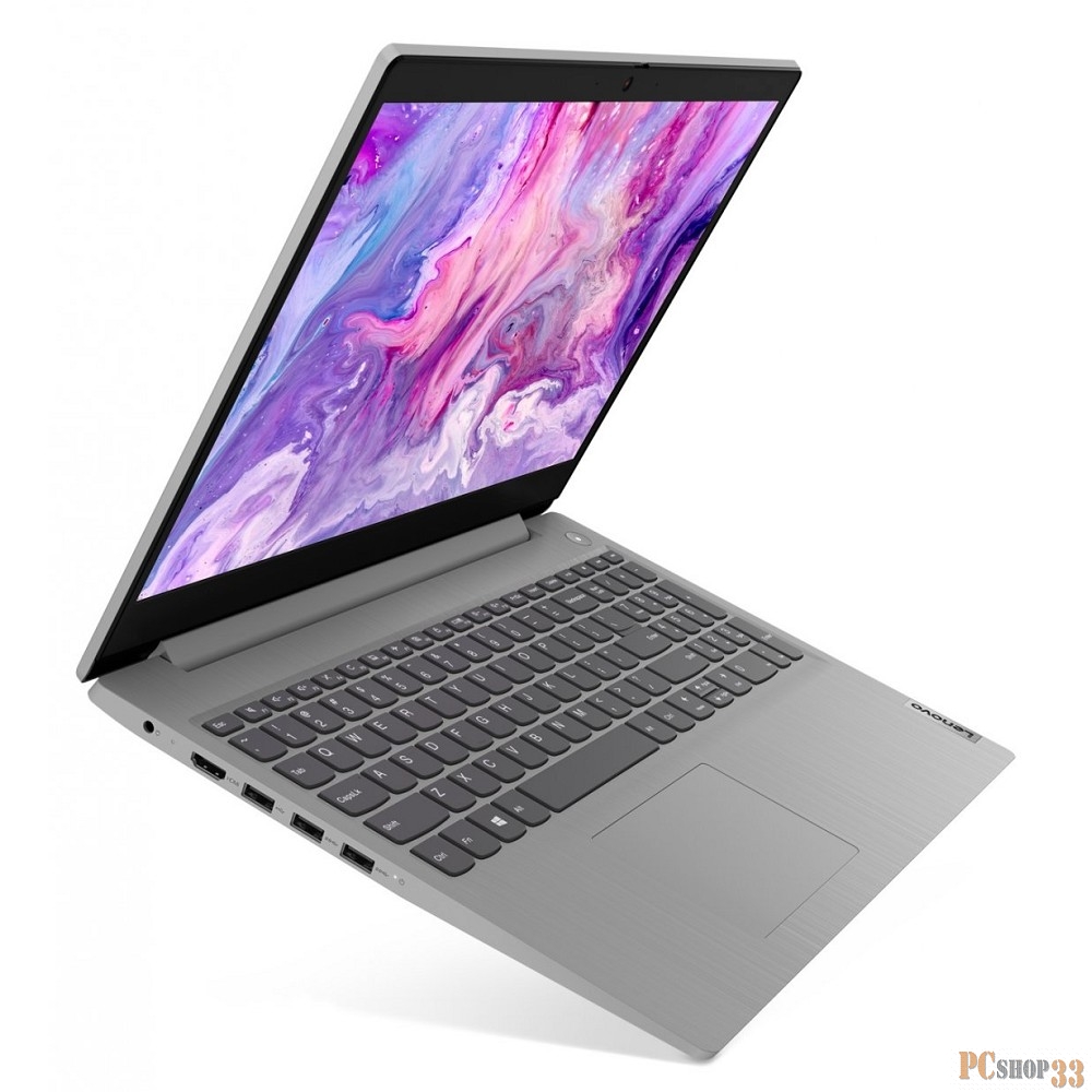 Ноутбук Lenovo IP3 15ADA05 15.6 FHD, AMD RYZEN 5 3500U, 8Gb, 256Gb SSD, noDVD, NoOS, grey (81W1004WRK)