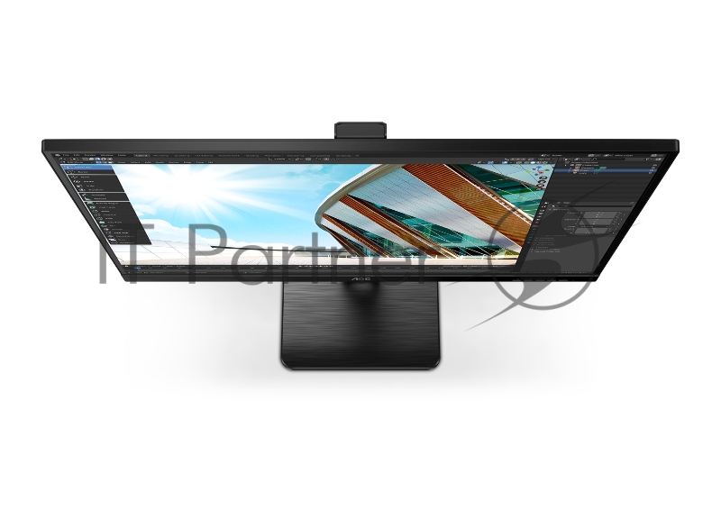 МОНИТОР 27 AOC Q27P2Q Black с поворотом экрана (IPS, 2560x1440, 75Hz, 4 ms, 178°/178°, 300 cd/m, 50M:1, +HDMI, +Display
