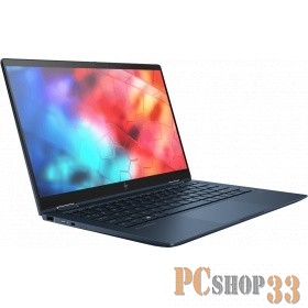 Ноутбук HP Elite Dragonfly Core i7-8565U 1.8GHz,13.3 FHD (1920x1080) IPS Touch 400cd GG5 BV,16Gb LPDDR3-2133 Total,512Gb SSD,LTE,Kbd Backlit,38Wh,Pen,FPS,B&O Audio,0.99kg,3y,Blue,Win10Pro
