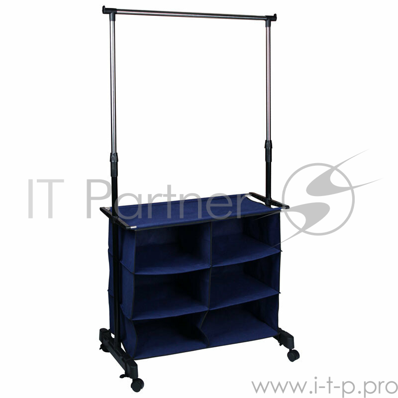 Вешалка напольная с полкой и органайзером (6 ячеек) Рыжий кот CR455, 80*42*95-170 см