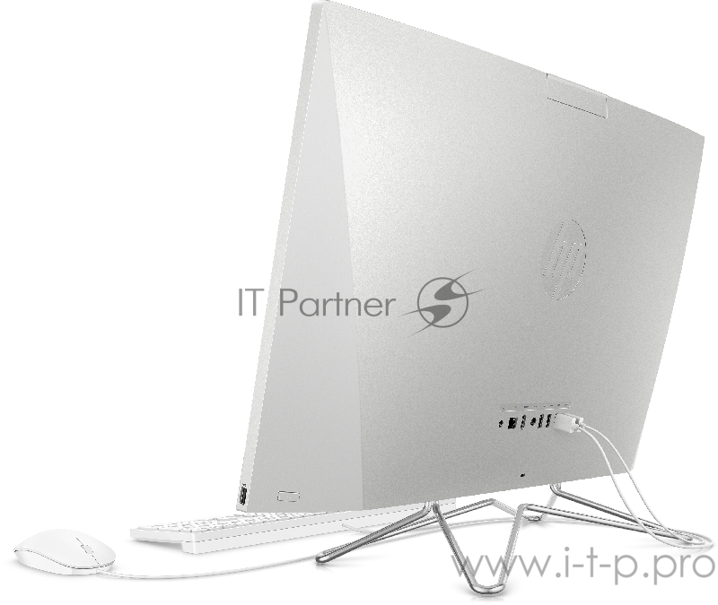 Моноблок HP 27-dp0025ur AiO 27(1920x1080)/Intel Pentium Gold G6400T(Ghz)/4096Mb/128PCISSDGb Intergrated Graphics /Cam/WiFi/war 1y/Natural silver/W10 + USB KBD, USB MOUSE