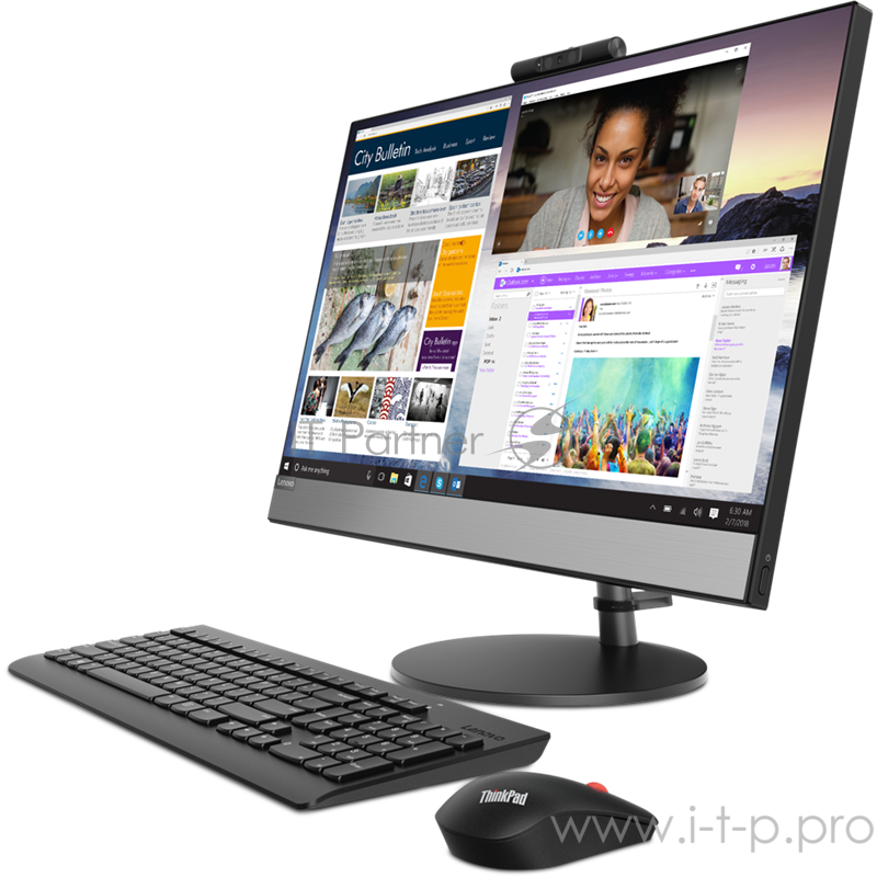 Моноблок Lenovo V530-24ICB 23,8 i7-9700T 8Gb 1TB_5400rpm + 256GB_M.2 AMD_R530_2GB_GD5 DVD±RW AC+BT USB KB&Mouse NO_OS 1Y on-site