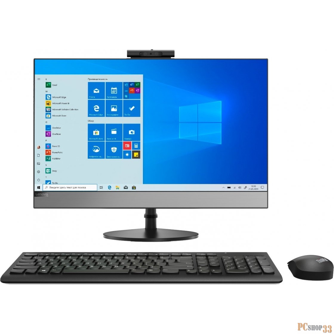Моноблок Lenovo V530-24ICB 23,8 I5-9400T 8Gb 1TB_7200rpm + 256GB_M.2 AMD_R530_2GB_GD5 DVD±RW AC+BT USB KB&Mouse W10_P64-RUS 1Y on-site
