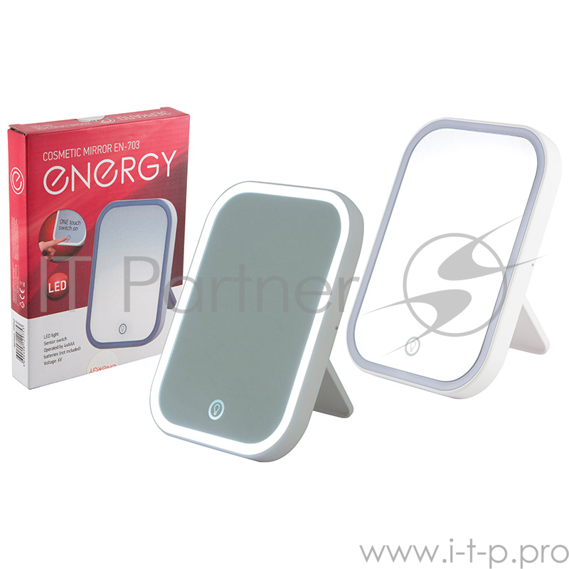 Зеркало косметическое Energy EN-703, LED подсветка