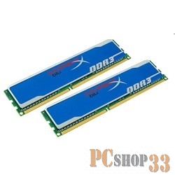 Память DDR3 8Gb (pc-10600) 1333MHz Kingston HyperX, Kit of 2 (Retail) (KHX1333C9D3B1K2/8G)