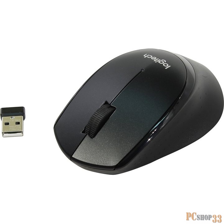 Оптическая мышь Logitech B330 Silent Plus 910-004913, беспров., 2кн.+скр., черный (USB)