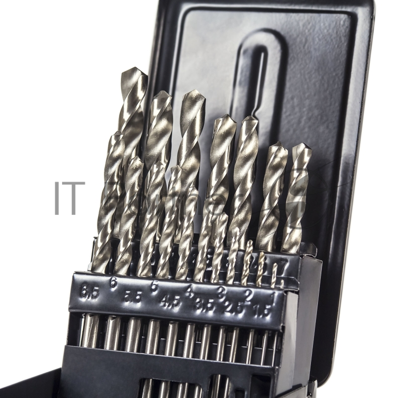 Kolner KDS 19M (30шт) Набор сверл по металлу в металлическом кейсе 19шт