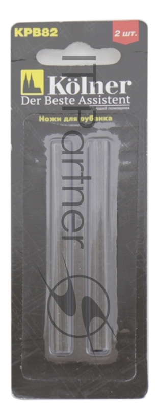 Kolner KPB 82 (12*30шт) Нож для электрорубанка 82*5,5*1,2мм 2шт в блистере