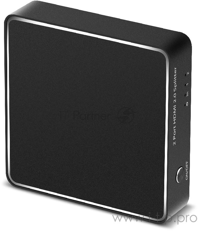 Переходник Greenconnect Разветвитель v2.0 HDMI 1на 2 выхода, 4Kx2K 60Hz HDR 4:2:0 (GL-vA03)