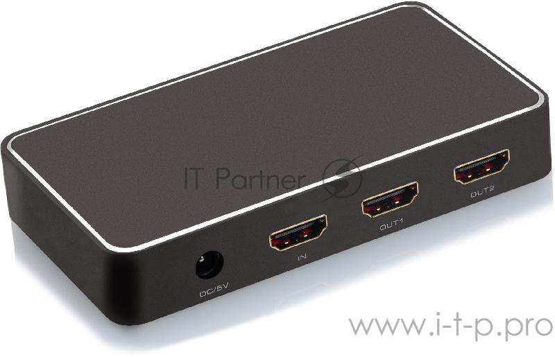 Переходник Greenconnect Разветвитель v1.4 HDMI 1на 2 выхода, 4K2K 30Hz /1080p 120Hz (GL-v102K)