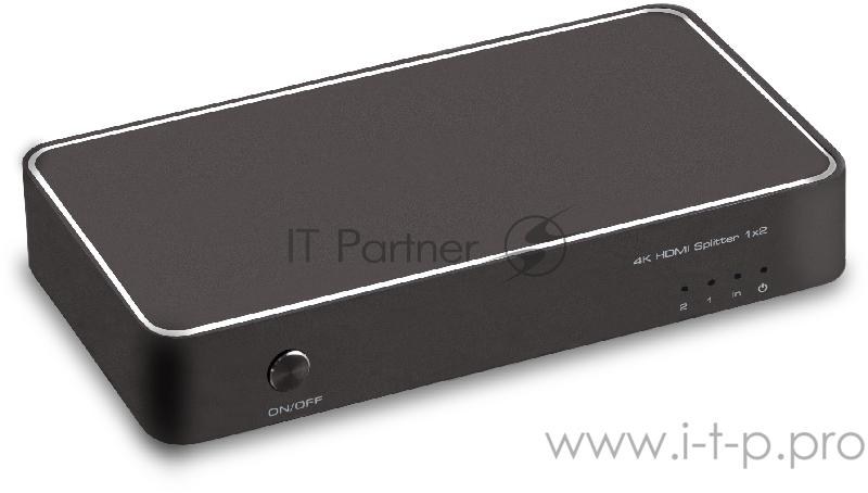 Переходник Greenconnect Разветвитель v1.4 HDMI 1на 2 выхода, 4K2K 30Hz /1080p 120Hz (GL-v102K)