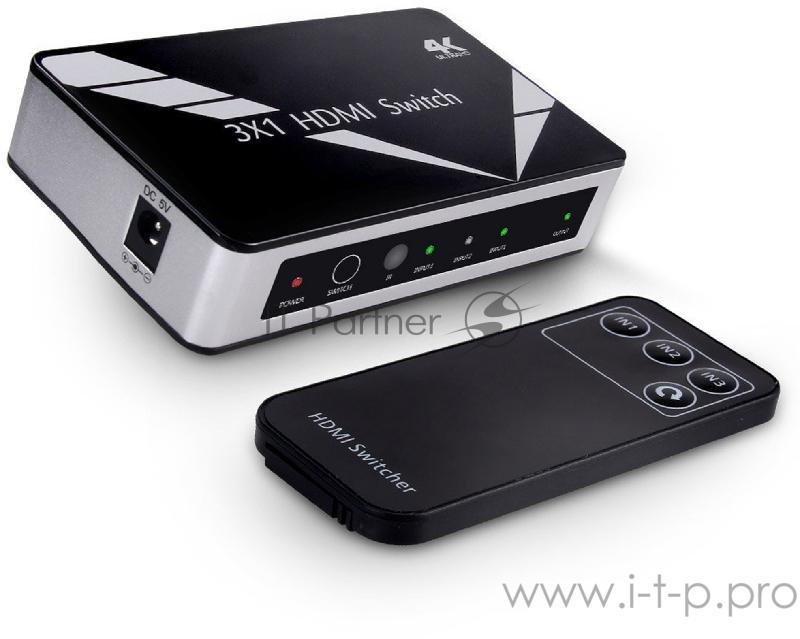 Переходник Greenconnect Переключатель v1.4 HDMI 3 к 1(GL-v301A)