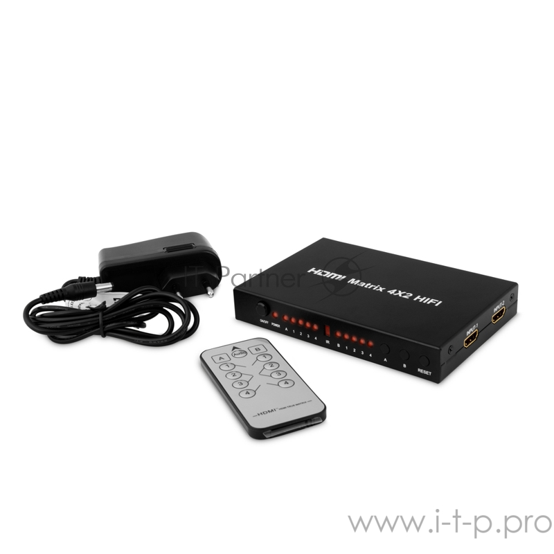 Переходник Greenconnect Переключатель HDMI матричный 4 к 2 (GL-v402A)