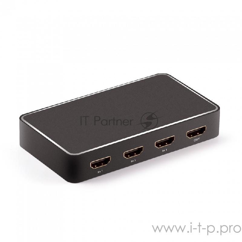 Переходник Greenconnect Переключатель HDMI V2.0+USB Charge 3 к 1 (GL-vA17)